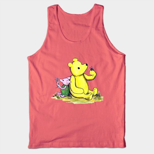 Winnie the Pooh and Piglet Tank Top by Alt World Studios